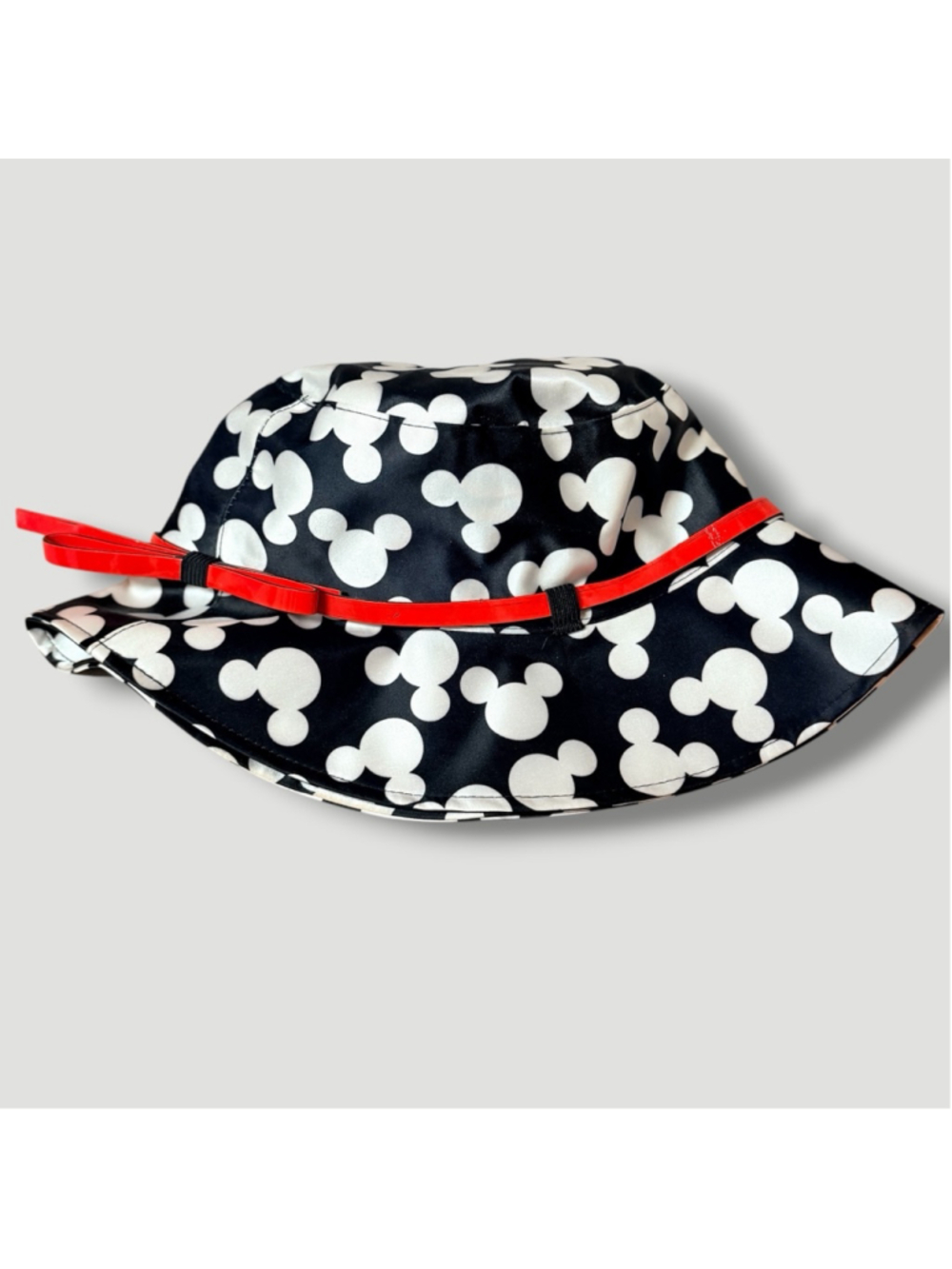 Disney Parks Mickey Mouse Icon Rain Bucket Hat Red Bow Adult OSFM - Picture 6 of 12